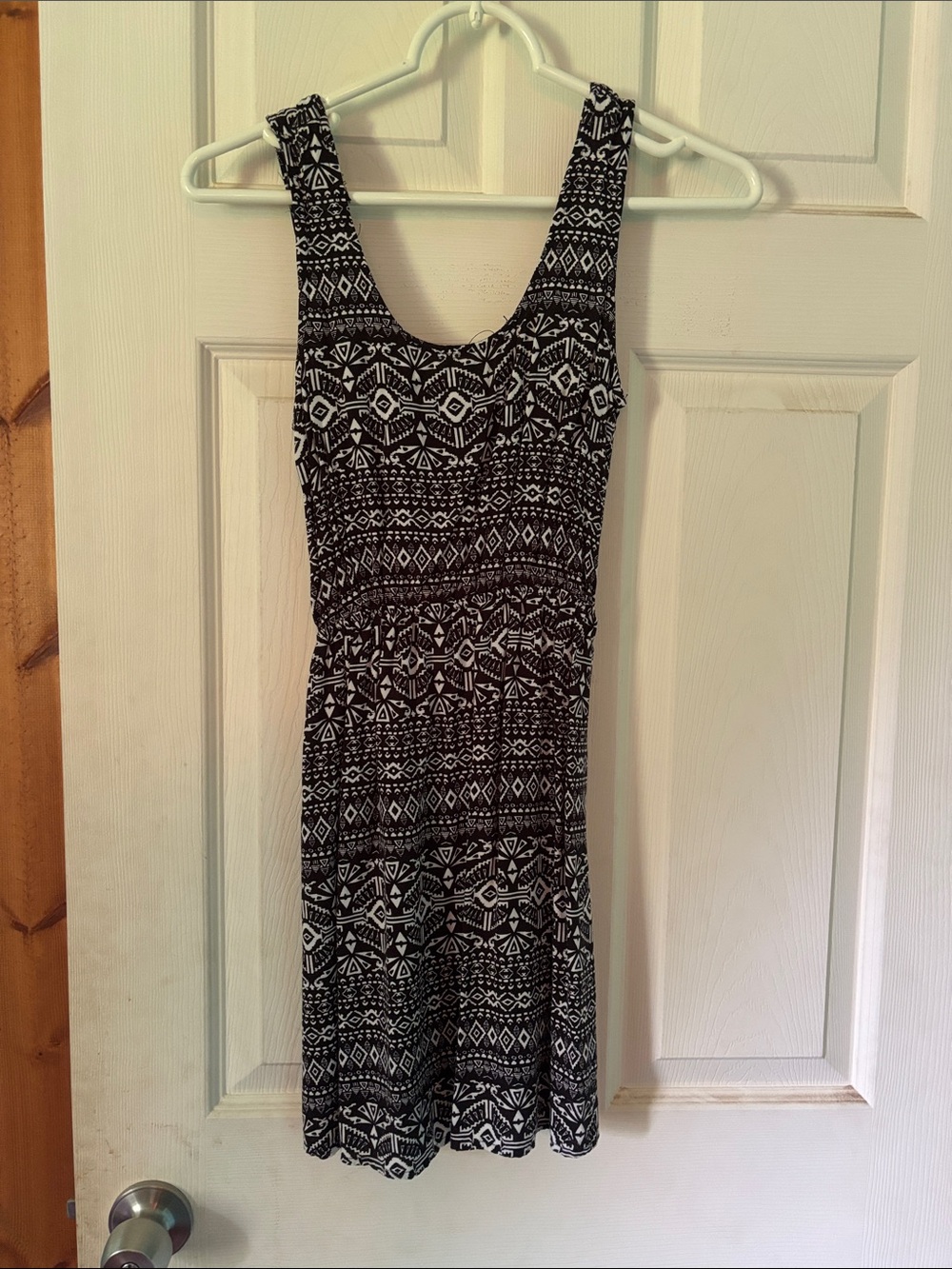 Rue21 Black and White Tribal Print Tank Dress